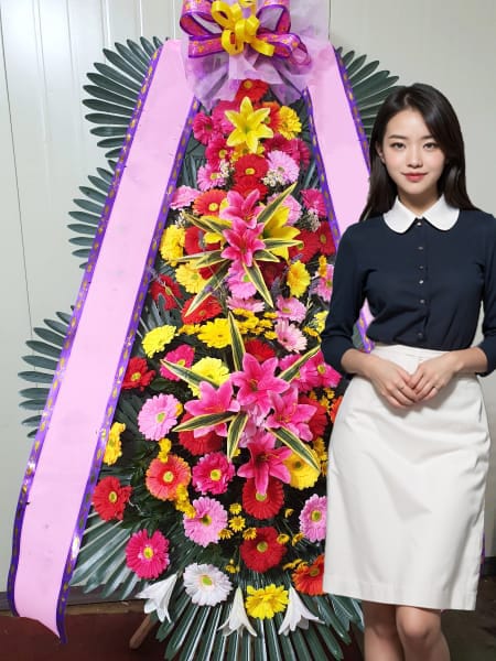 CN웨딩홀 주안점 3단화환 기본형