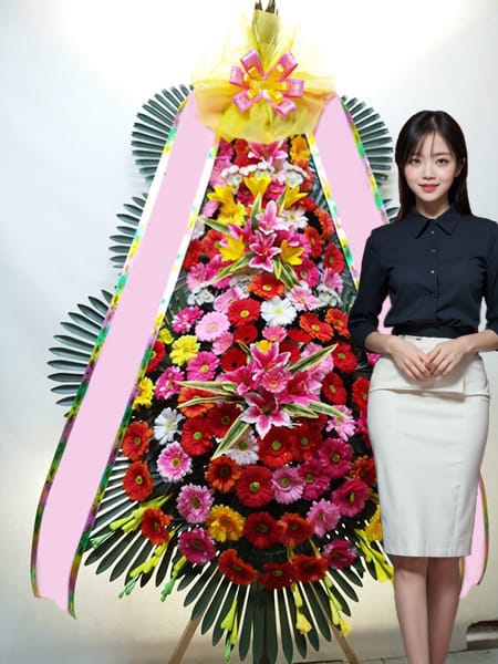 CN웨딩홀 주안점 3단화환 고급형